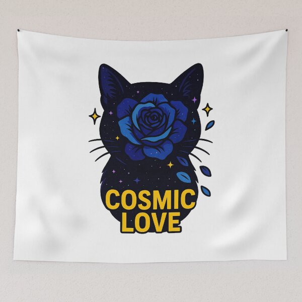 Item preview, Cat cosmic love designed and sold by witgarage.