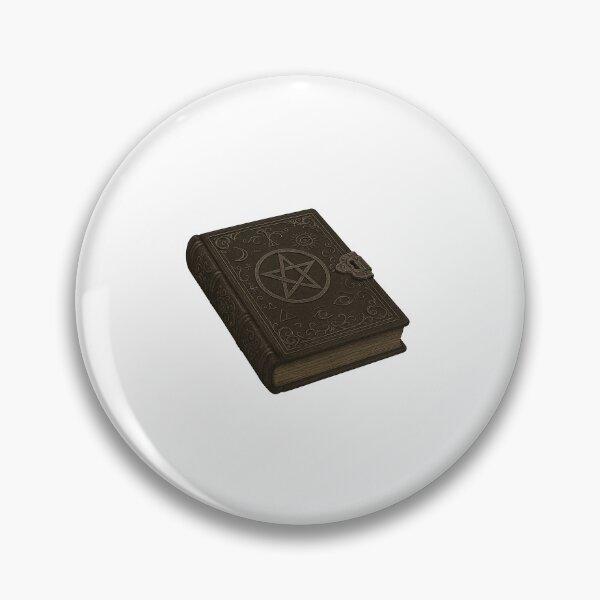 Item preview, Gothic book with pentagram isolated on dark background, Halloween theme, AI generated designed and sold by dvoevnore.