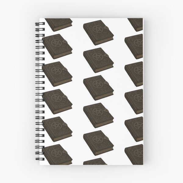 Item preview, Gothic book with pentagram isolated on dark background, Halloween theme, AI generated designed and sold by dvoevnore.