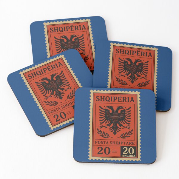 Item preview, Vintage Albania Postage Stamp | Double-Headed Eagle Design designed and sold by Travellerz.