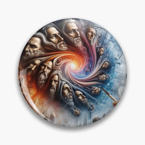Item preview, Cosmic Renaissance – Faces in Transition, Painted Between Time, City and Starlight designed and sold by FotoworldEdel.