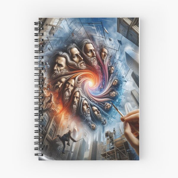 Item preview, Cosmic Renaissance – Faces in Transition, Painted Between Time, City and Starlight designed and sold by FotoworldEdel.