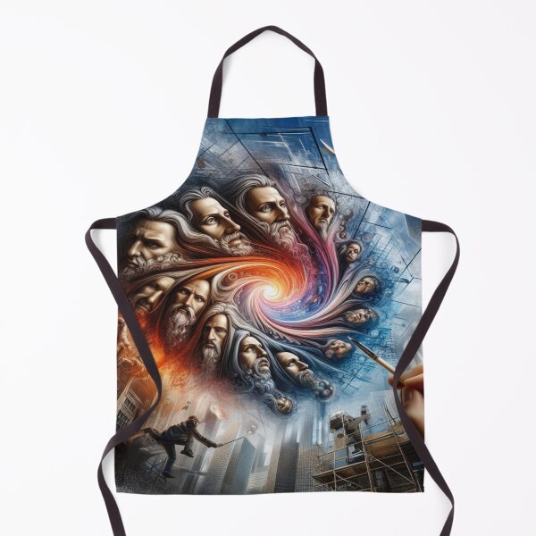 Item preview, Cosmic Renaissance – Faces in Transition, Painted Between Time, City and Starlight designed and sold by FotoworldEdel.