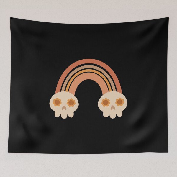 Item preview, Spooky Rainbow with Skulls designed and sold by Julza Art.