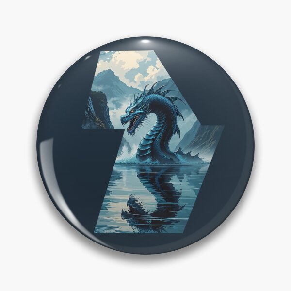 Item preview, Mythical Sea Serpent Emerging from Lake designed and sold by Prachodayat Artworks.