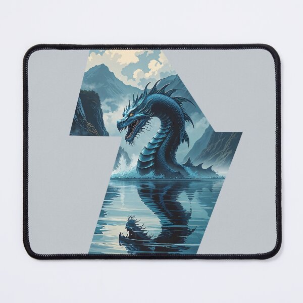Item preview, Mythical Sea Serpent Emerging from Lake designed and sold by Prachodayat Artworks.