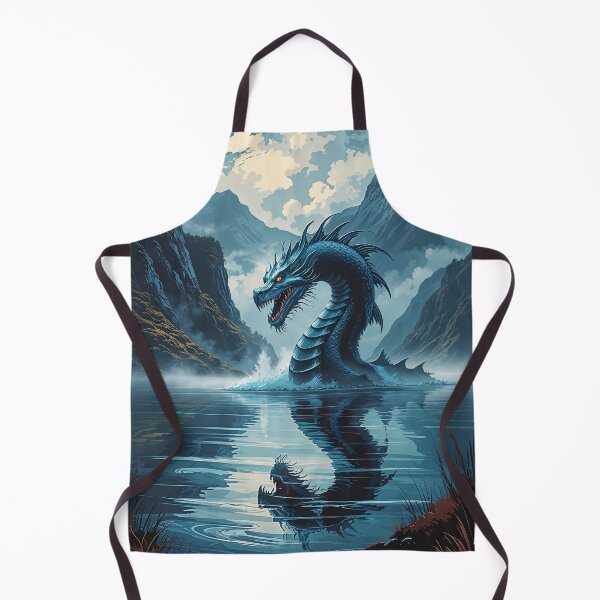Item preview, Mythical Sea Serpent Emerging from Lake designed and sold by Prachodayat Artworks.