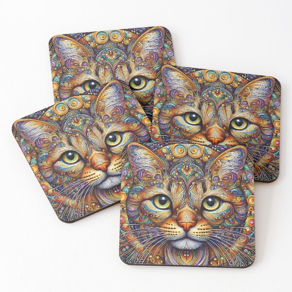 Item preview, Mesmerizing Close-Up Cat Portrait designed and sold by CattyCornerPOD.