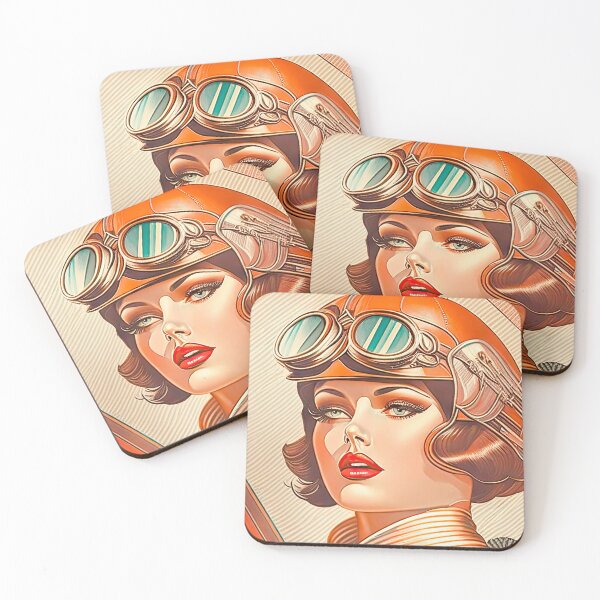 Item preview, Art Deco Aviatrix designed and sold by LanaGustavsson.