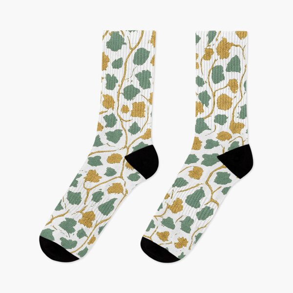 Item preview, Green and Gold Ivy Seamless Pattern Transparent Background designed and sold by SassyArtistry.