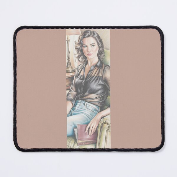 Item preview, Vintage Woman Reading Lamp Portrait By Merch, Limited Edition designed and sold by kraackforest.