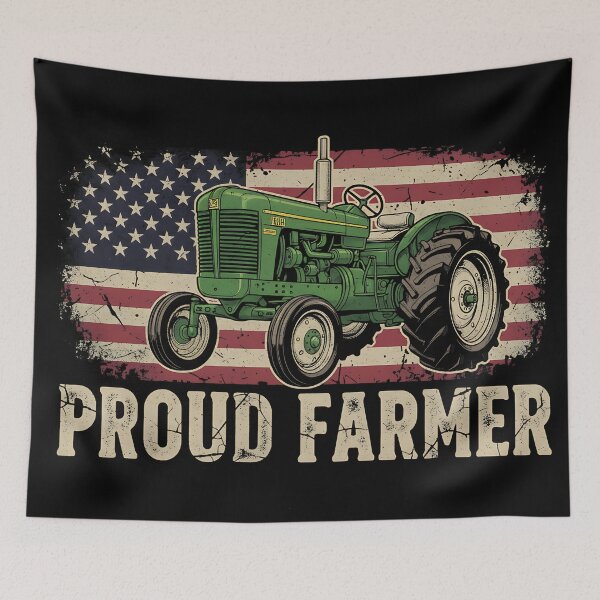 Item preview, Farm Tractor Proud Farmer Patriotic American Flag Tractor designed and sold by Blok45.