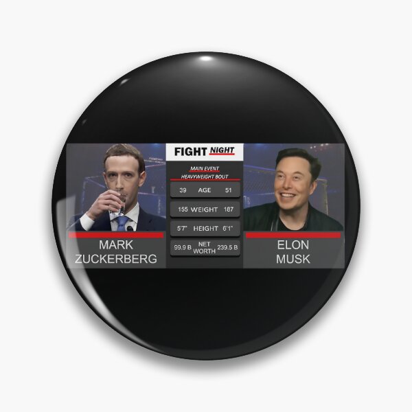 Item preview, 	 Classique  Combat En Cage Entre Musk Et Zuckerberg  Par Lightningjelly	 designed and sold by bqvtvzzwny44.