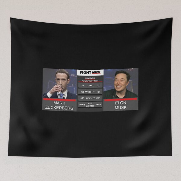 Item preview, 	 Classique  Combat En Cage Entre Musk Et Zuckerberg  Par Lightningjelly	 designed and sold by bqvtvzzwny44.