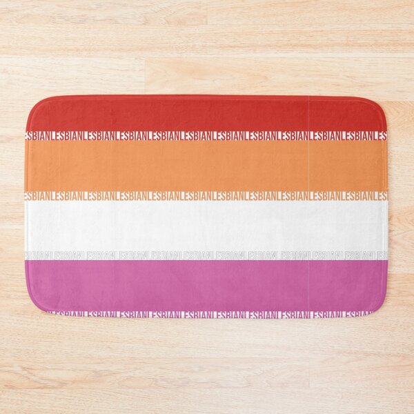 Item preview, Typographic Sunset Lesbian Pride Flag designed and sold by RyanGDesign.