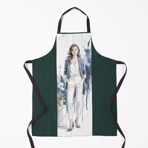 Item preview, Professional Woman In Blue Blazer White Pants By Merch, Limited Edition designed and sold by kraackforest.
