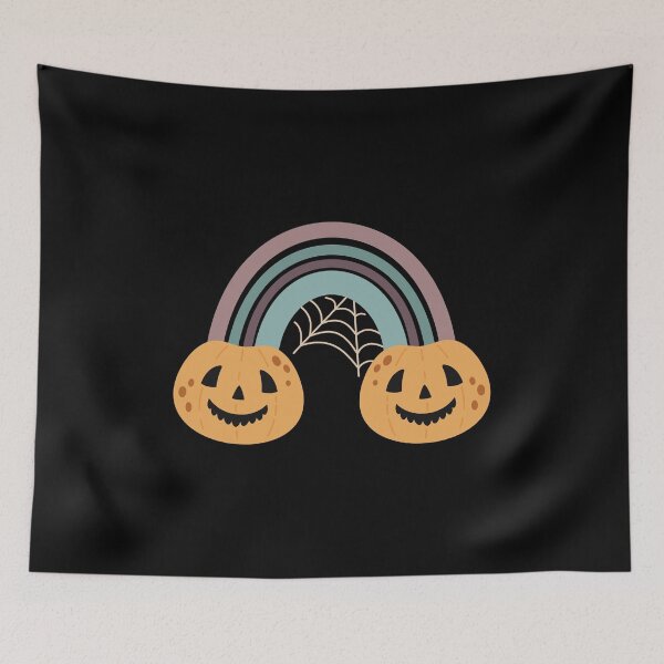 Item preview, Spooky Rainbow with Halloween Pumpkins designed and sold by Julza Art.
