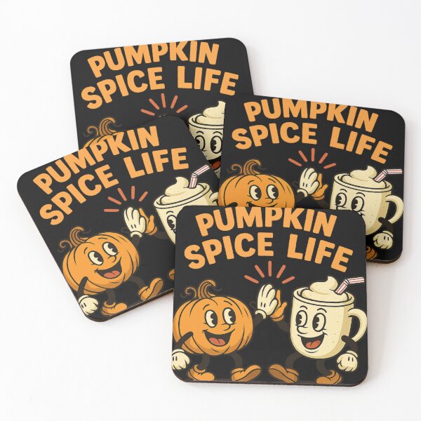 Item preview, Pumpkin Spice Life – Cute Fall Latte & Pumpkin High-Five designed and sold by haitrieuic96.