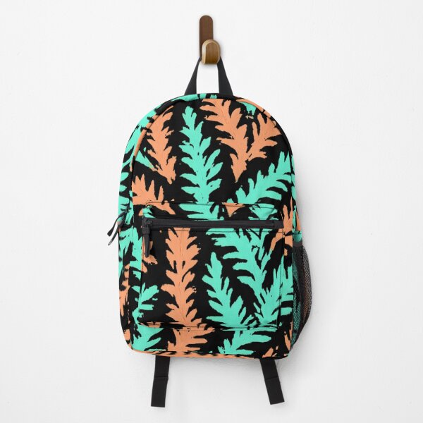 Item preview, Mint and Coral Fern Seamless Pattern Transparent Background designed and sold by SassyArtistry.