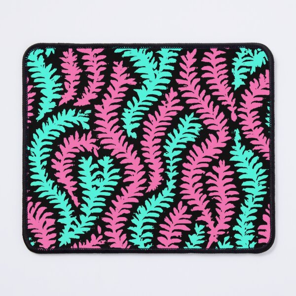 Item preview, Pink and Mint Fern Seamless Pattern Transparent Background designed and sold by SassyArtistry.