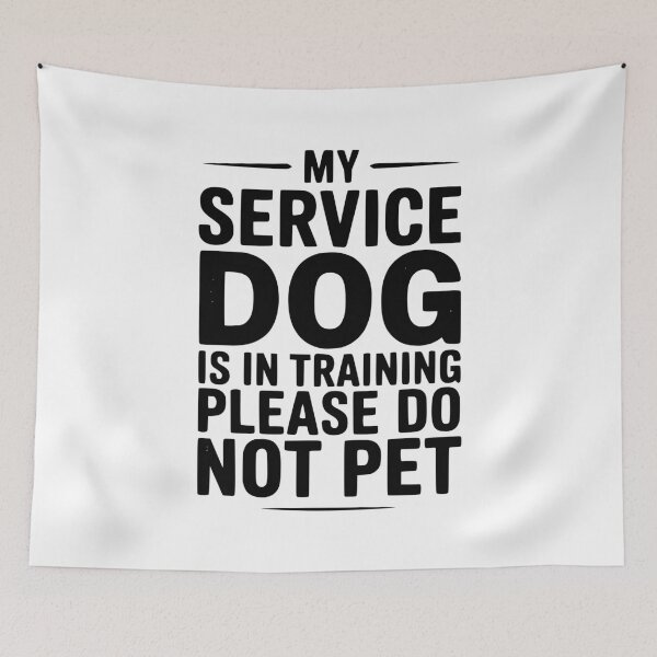 Item preview, Mi perro de servicio está en entrenamiento. Por favor, no lo acaricies. designed and sold by Frank Ring.