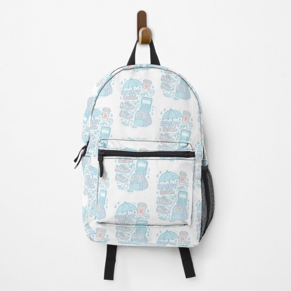 Item preview, Back to school items in maximalist design with rainy theme elements, AI generated designed and sold by dvoevnore.