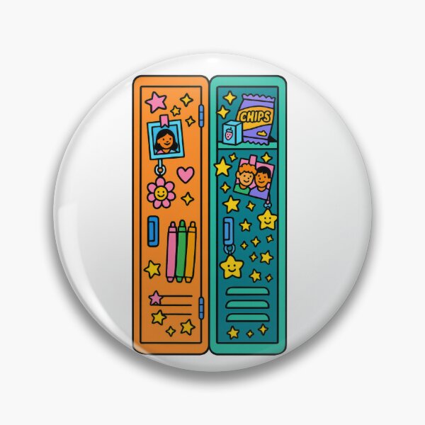 Item preview, Back to school themed colorful locker design with photos and stars, background, AI generated designed and sold by dvoevnore.