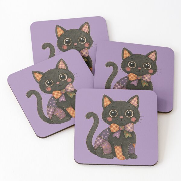 Item preview, Patchwork Black Cat  designed and sold by rmcbuckeye.