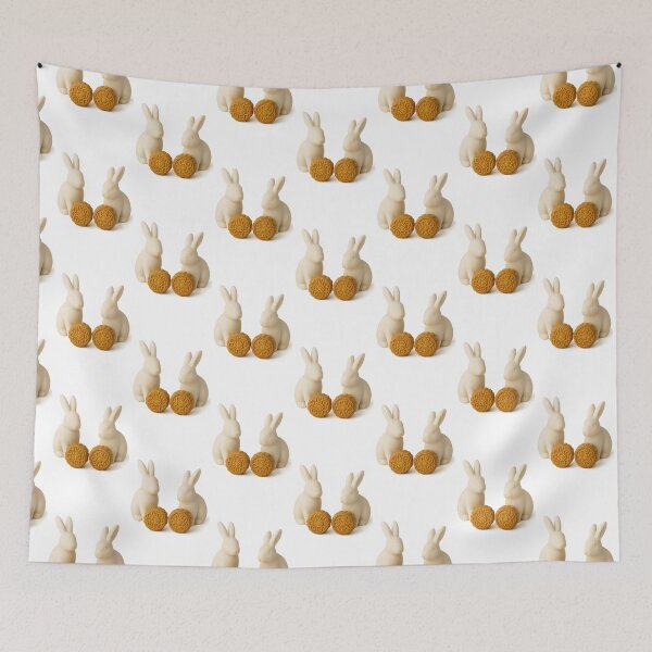 Item preview, Mid autumn festival rabbits with traditional mooncakes on white background, AI generated designed and sold by dvoevnore.