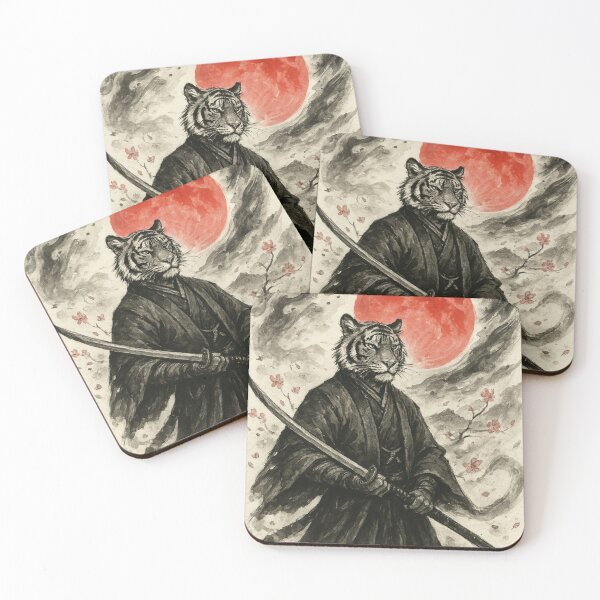 Item preview, Tiger Shogun in Moonlight designed and sold by Thanabordee.