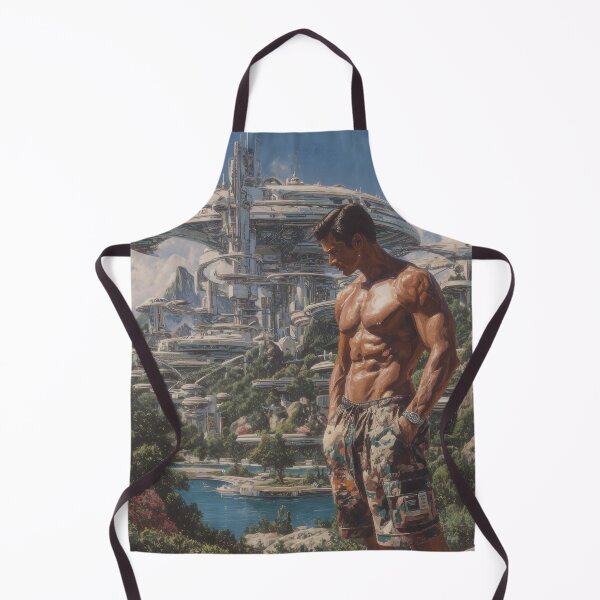 Item preview, Retrofuturist & Cyberpunk Art | Futuristic Man & Aero Frutiger Movement 2 designed and sold by Velvetcosmonova.