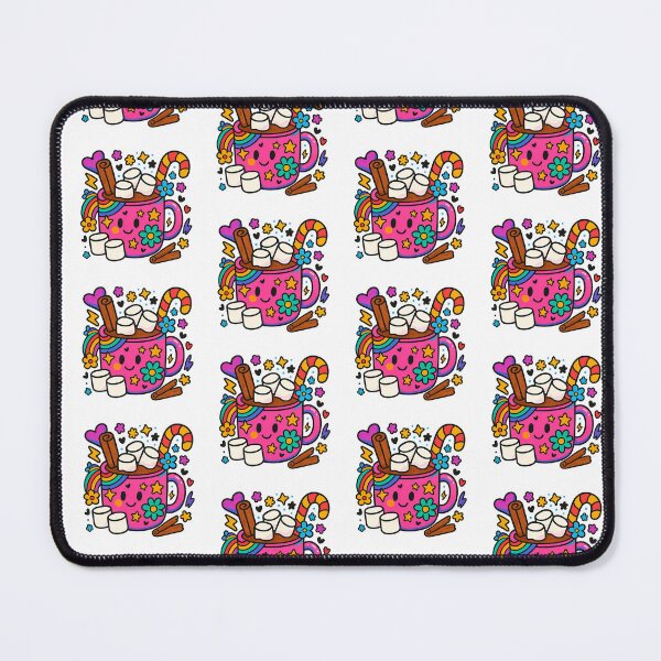 Item preview, Cute maximalist Christmas mug with marshmallows and cinnamon, playful background, AI Generated designed and sold by dvoevnore.