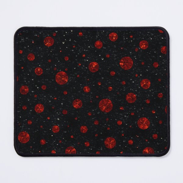 Item preview, Black Background with Red Glitter Dots Seamless designed and sold by SassyArtistry.