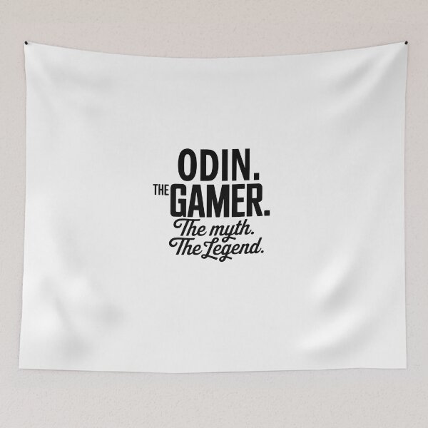 Artikelvorschau, Odin, der Spieler, der Mythos, die Legende, Odin-Name – lustiges Gamer-Zitat-Design entworfen und verkauft von Oussinc.