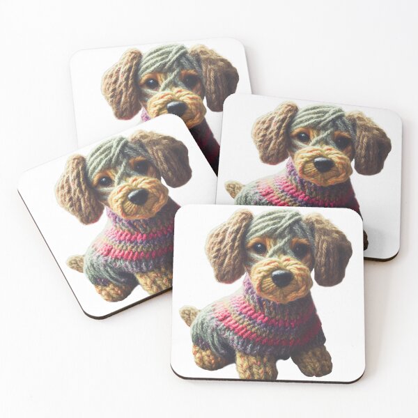 Artikelvorschau, Yarn Dog Puppy 2 (Nur Hund) entworfen und verkauft von AuberyJune.