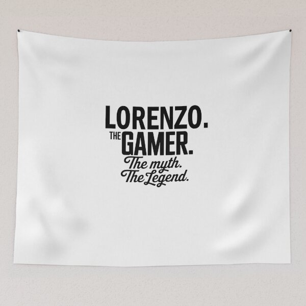 Item preview, Lorenzo The Gamer The Myth The Legend Lorenzo Name - Funny Gamer Quote design designed and sold by Oussinc.