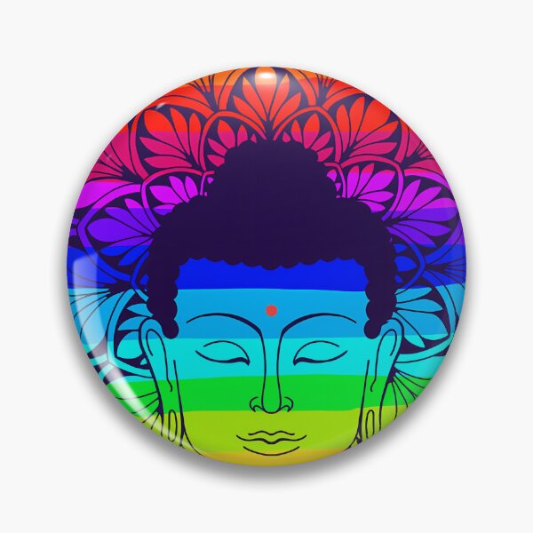 Item preview, The Soul Motive Buddha Head Rainbow  	 designed and sold by xzxwkkgvmqv70.