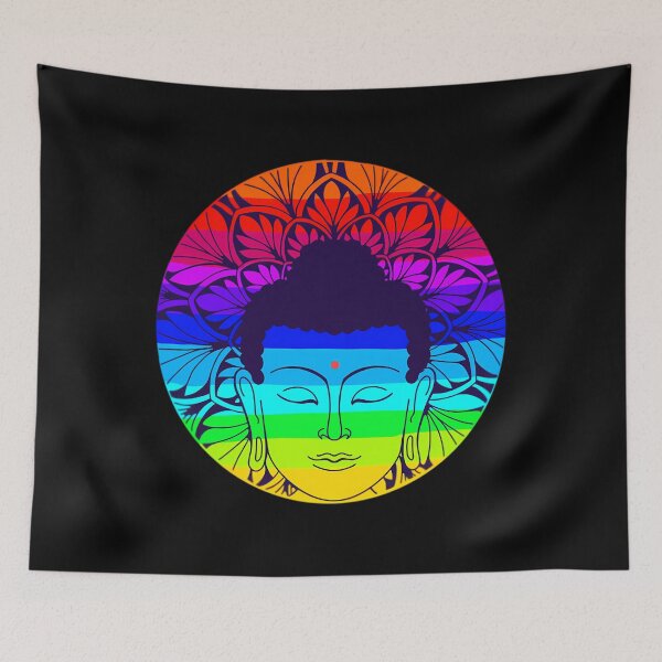 Item preview, The Soul Motive Buddha Head Rainbow  	 designed and sold by xzxwkkgvmqv70.