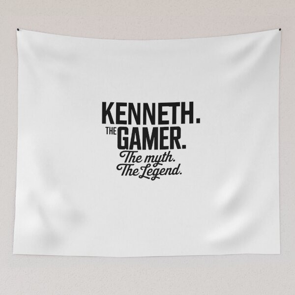 Item preview, Kenneth The Gamer The Myth The Legend Kenneth Name - Funny Gamer Quote design designed and sold by Oussinc.