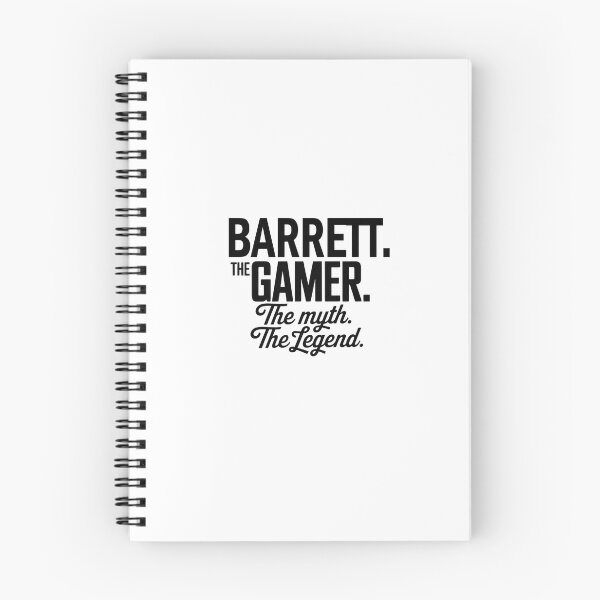 Artikelvorschau, Barrett, der Gamer, der Mythos, die Legende, Barrett-Name – lustiges Gamer-Zitat-Design entworfen und verkauft von Oussinc.