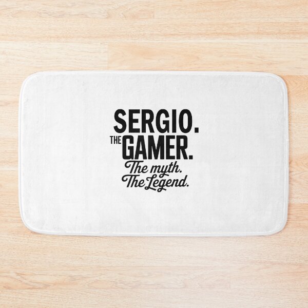 Item preview, Sergio The Gamer The Myth The Legend Sergio Name - Funny Gamer Quote design designed and sold by Oussinc.
