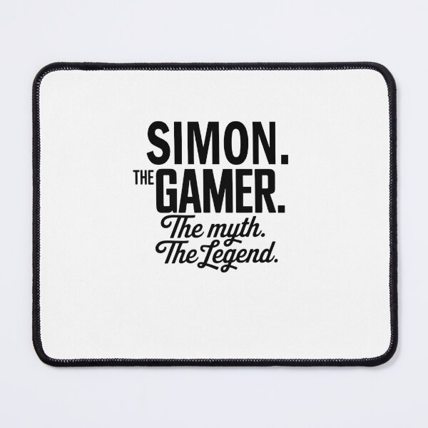 Item preview, Simon The Gamer The Myth The Legend Simon Name - Funny Gamer Quote design designed and sold by Oussinc.