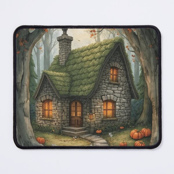 Item preview, Enchanted Autumn Cottage – Cottagecore Fantasy Halloween designed and sold by Deezyned.