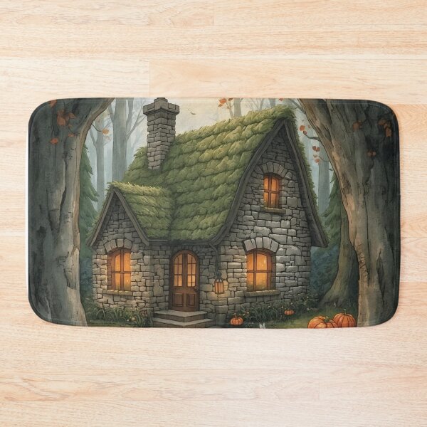 Item preview, Enchanted Autumn Cottage – Cottagecore Fantasy Halloween designed and sold by Deezyned.