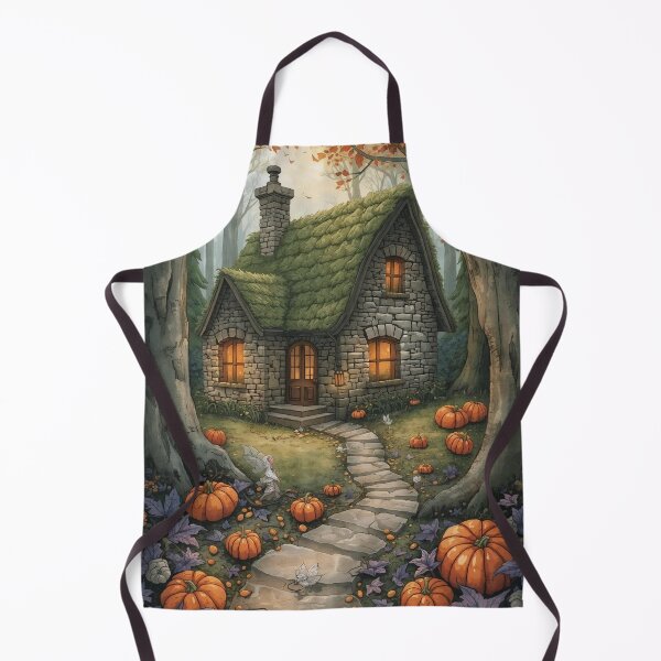 Item preview, Enchanted Autumn Cottage – Cottagecore Fantasy Halloween designed and sold by Deezyned.