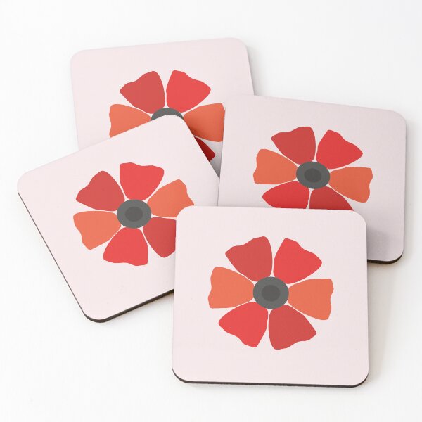 Item preview, Stylized poppy flower pattern designed and sold by LittleJoyKeeper.