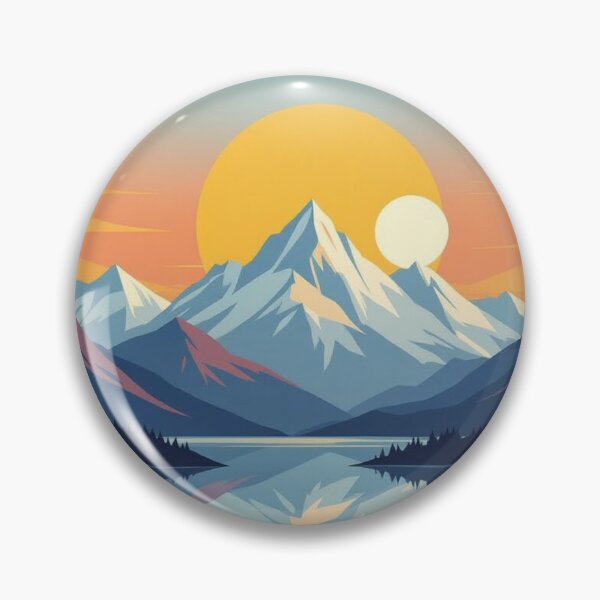 Item preview, Geometric Sunrise Landscape designed and sold by xArchGoDx.