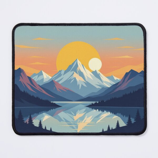Item preview, Geometric Sunrise Landscape designed and sold by xArchGoDx.