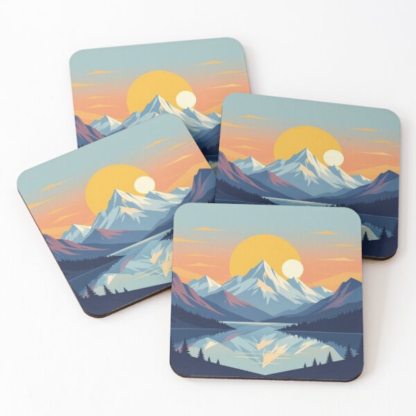 Item preview, Geometric Sunrise Landscape designed and sold by xArchGoDx.