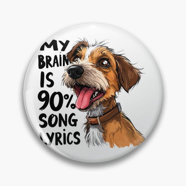 Item preview, Derpy Mixed Breed "90% Song Lyrics" Sketch Funny   designed and sold by Tong4130.